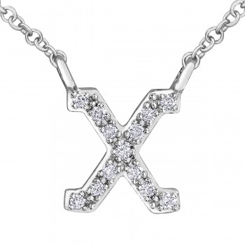 Letter pendant diamond 10kt DD7530