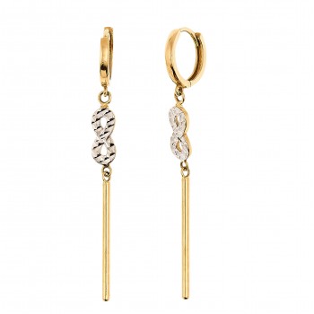 Gold earrings 10kt, GO3